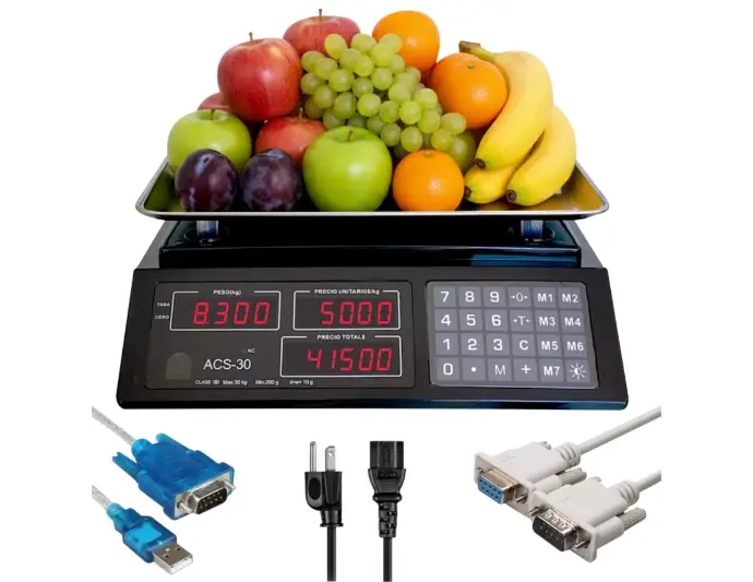 Báscula ACS-30 RS-232/USB para sistemas POS