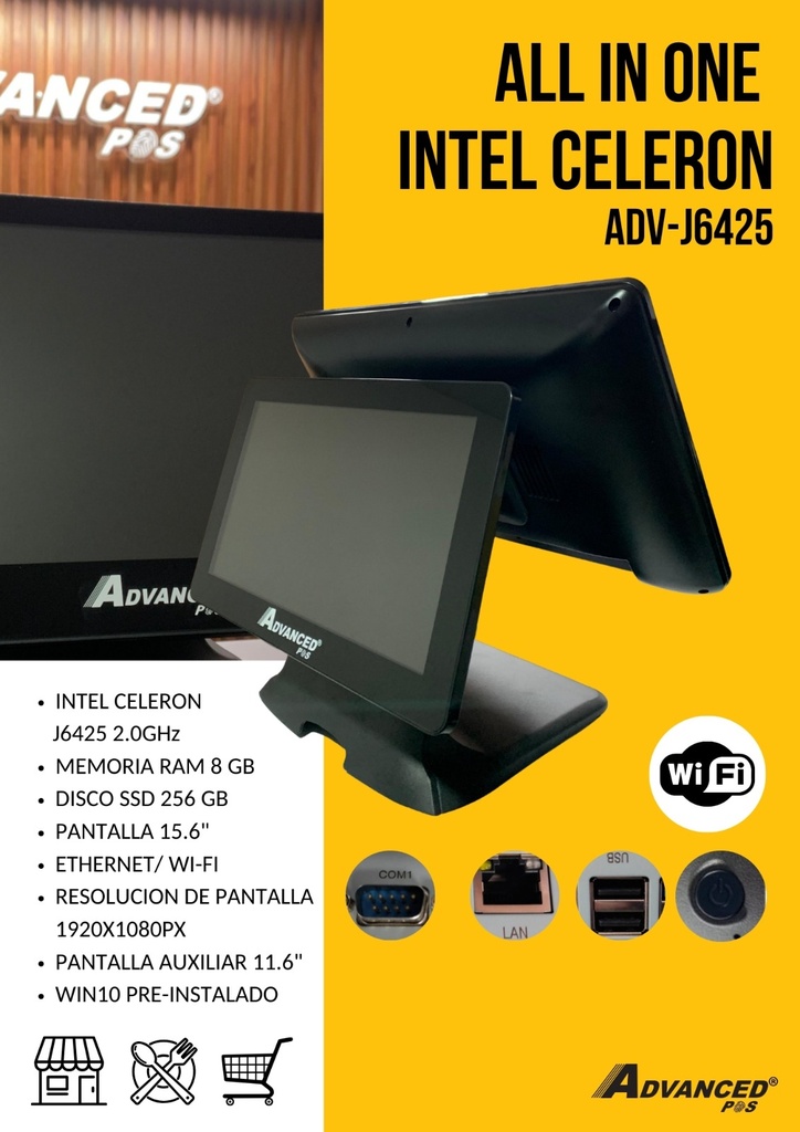 Computador ALL IN ONE Intel Celeron ADV-J6425