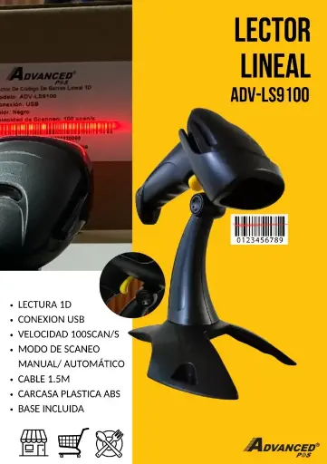 Lector Codigo de Barra ADV-LS9100